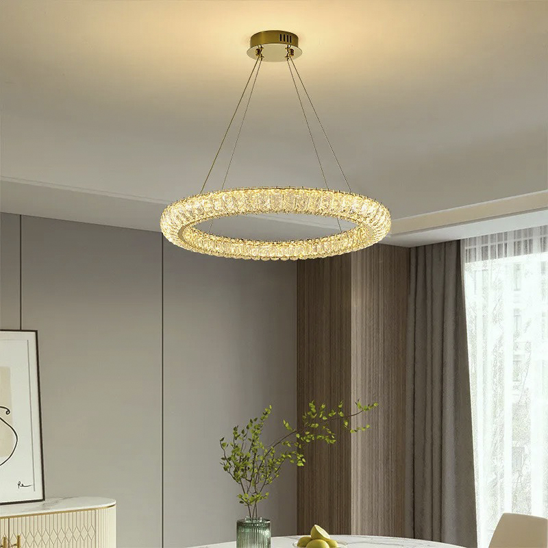 Lámpara de Techo Souci Oro Cristal Led 40x100cm
