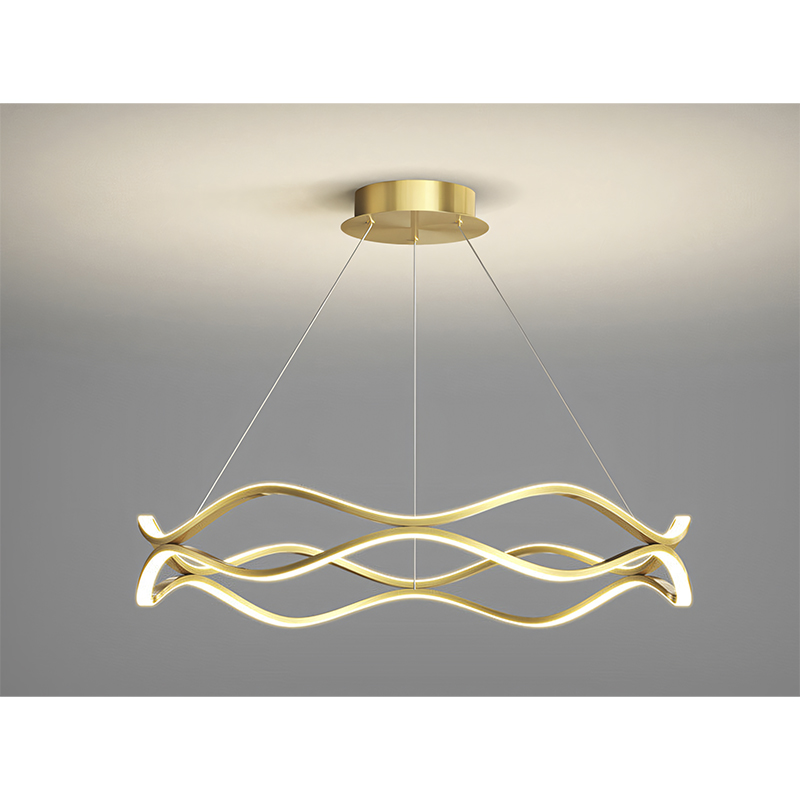 Lámpara de Techo Wave Oro 60x15cm Led  Eurolight