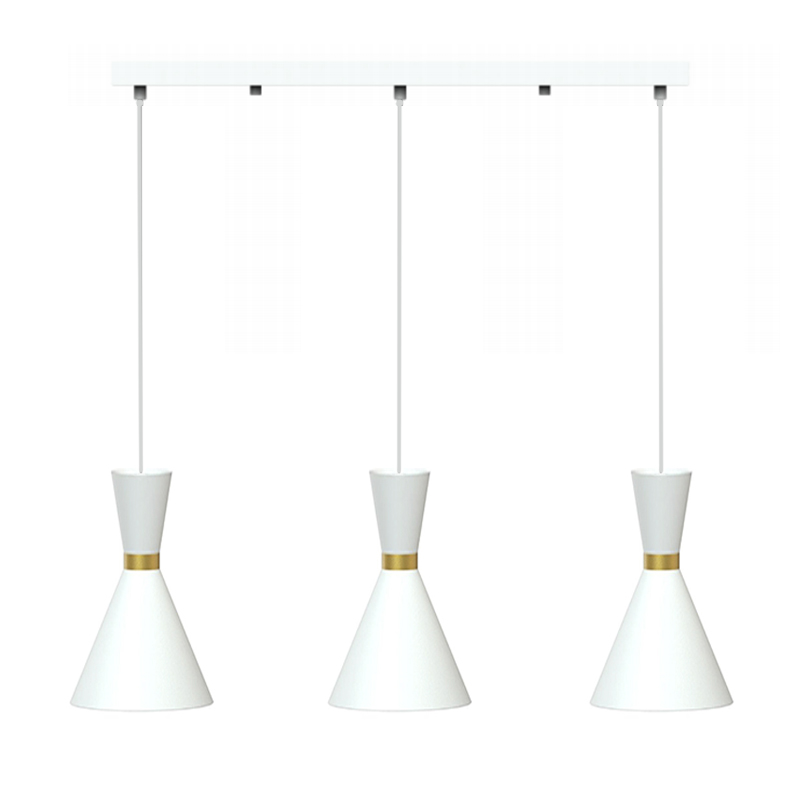 Lámpara de Techo Cross Blanco 3xE27 Eurolight