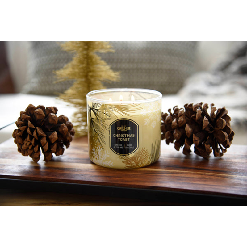Vela Aromática 14oz 3 Mechas Christmas Toast