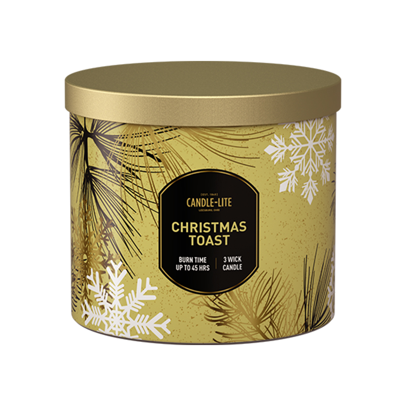 Vela Aromática 14oz 3 Mechas Christmas Toast