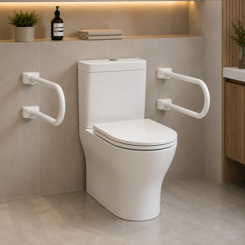 Soporte Blanco para Inodoro 