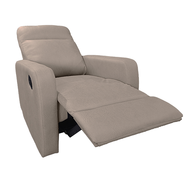 Sofá Reclinable 1 Puesto Prince Camel 76x92x103