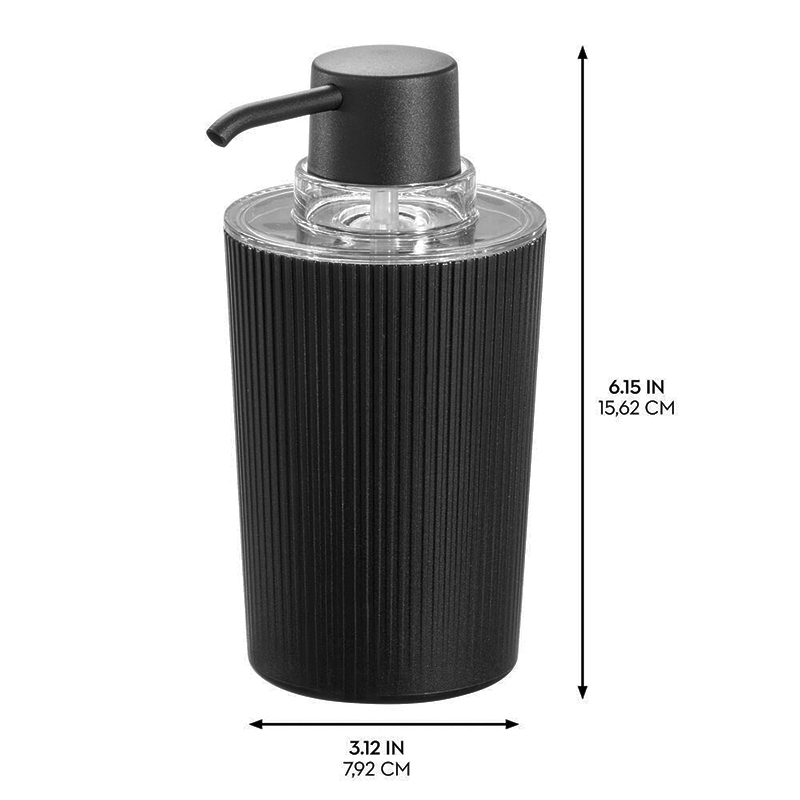 Dispensador  Negro de Jabón Líquido Interdesign