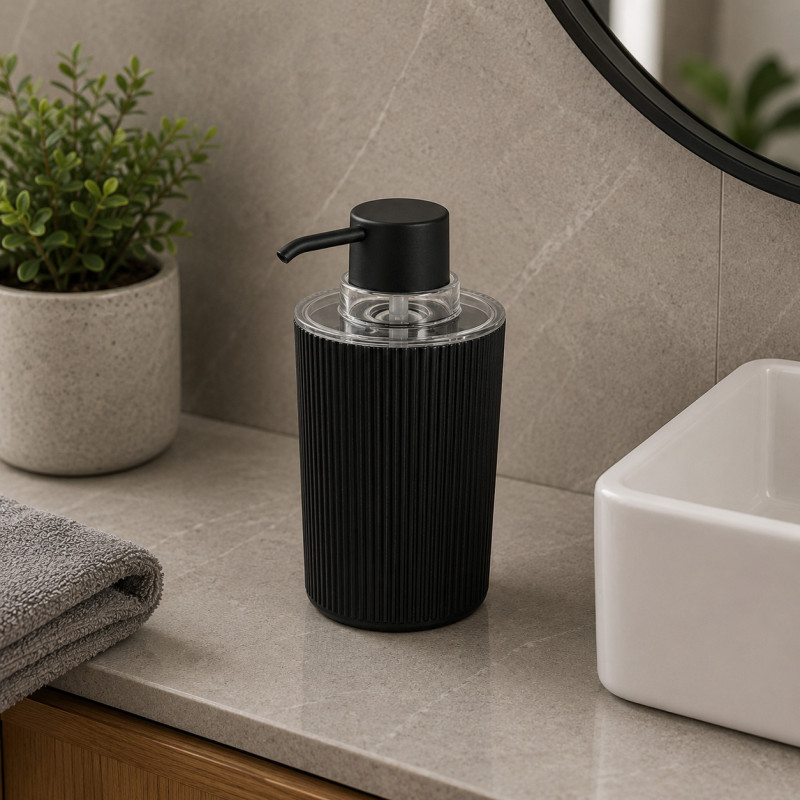 Dispensador  Negro de Jabón Líquido Interdesign