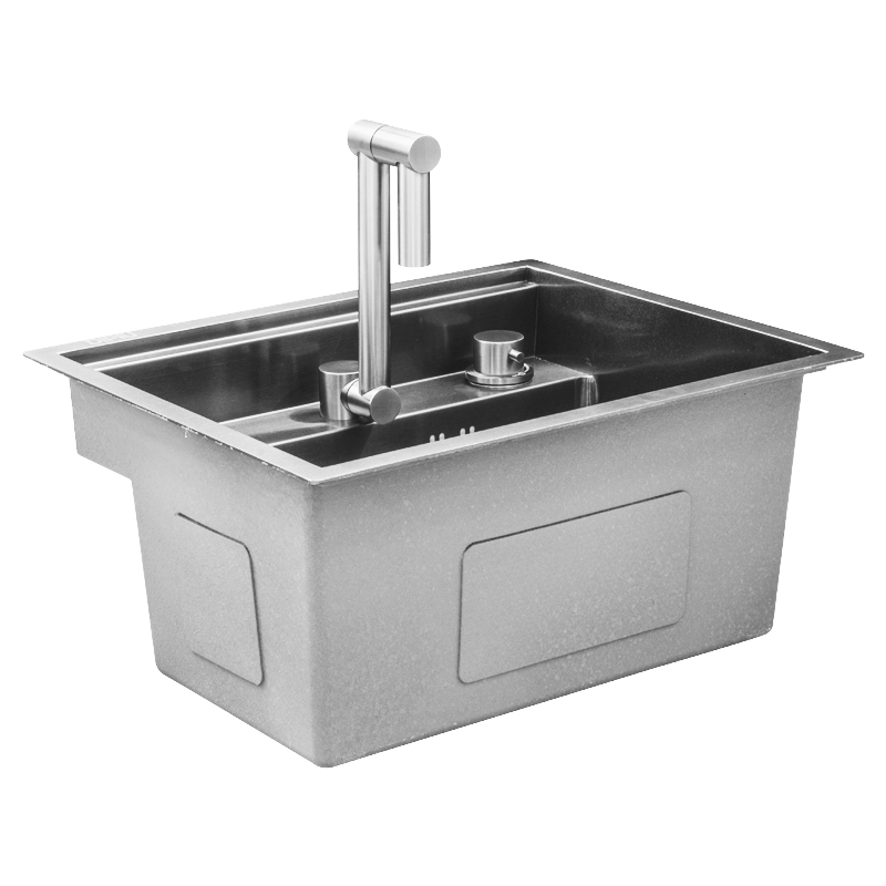 Lavacopa con Grifería 47x38x23 Inoxidable Dipiu