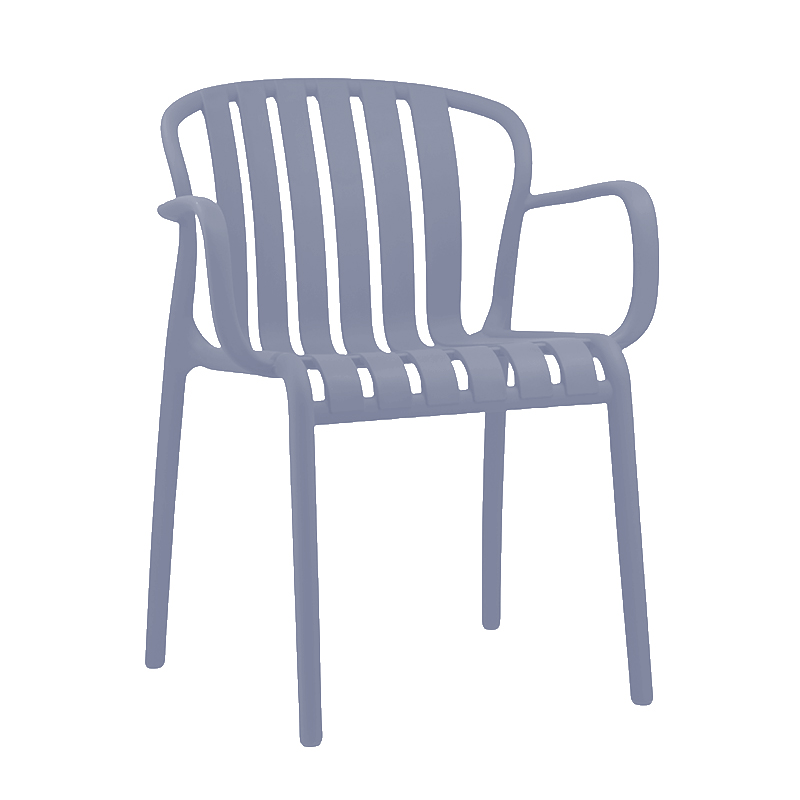 Silla con Brazo Komodo Gris 54x60x79cm