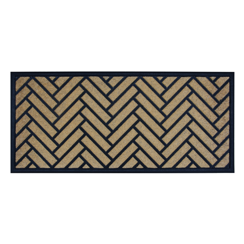 Alfombra de Caucho Lineas Zic Zac 45x100cm