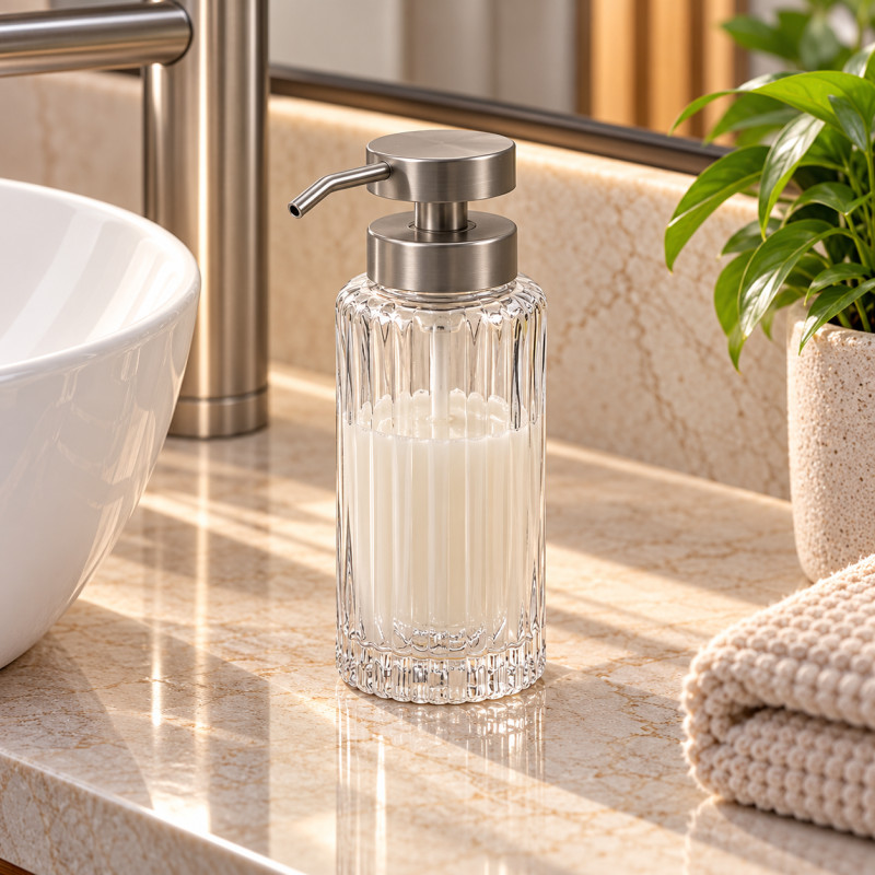 Dispensador Jabón Líquido Viva Cristal Inoxidable