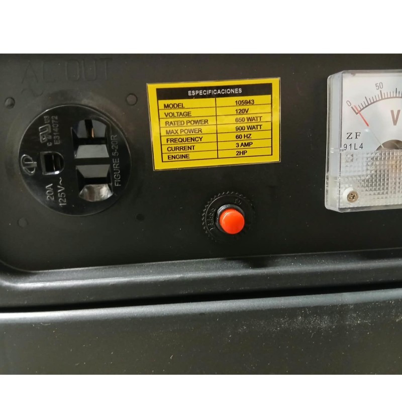 Generador a Gasolina 650/900W 2HP SILK®