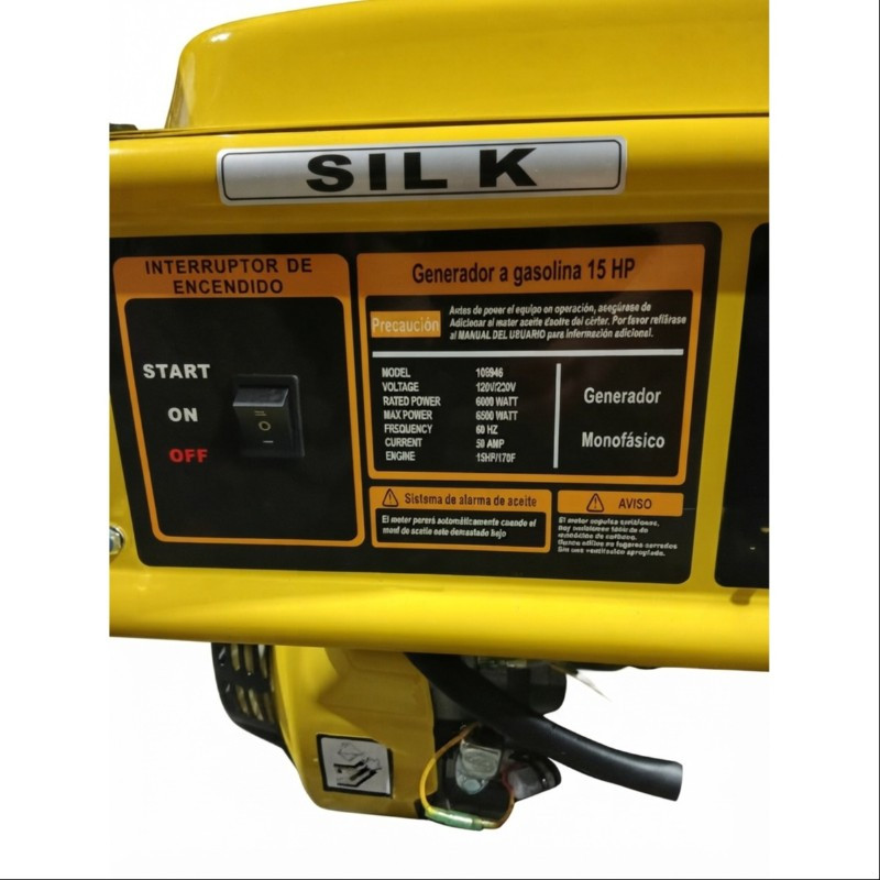 Generador a Gasolina 6 500 W 15 HP SILK® 