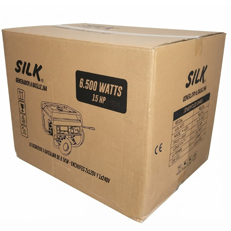 Generador a Gasolina 6 500 W 15 HP SILK® 