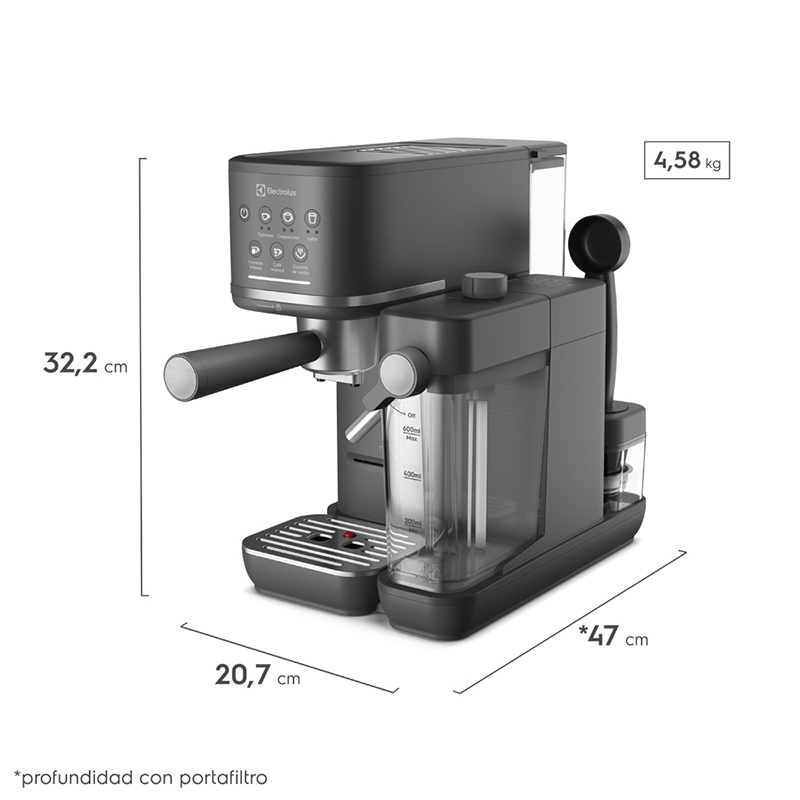 Cafetera Espresso Electrolux 1.2L