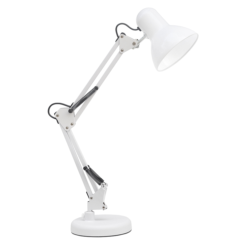 Lámpara de Escritorio Articulable Blanca 1xE27 