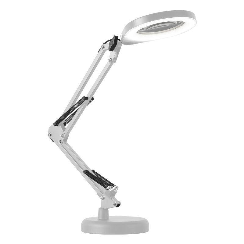 Lámpara de Mesa Pro con Lupa Blanca 