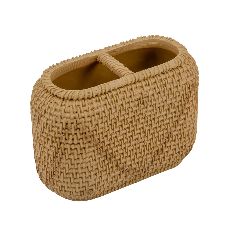 Porta Cepillo Rattan 