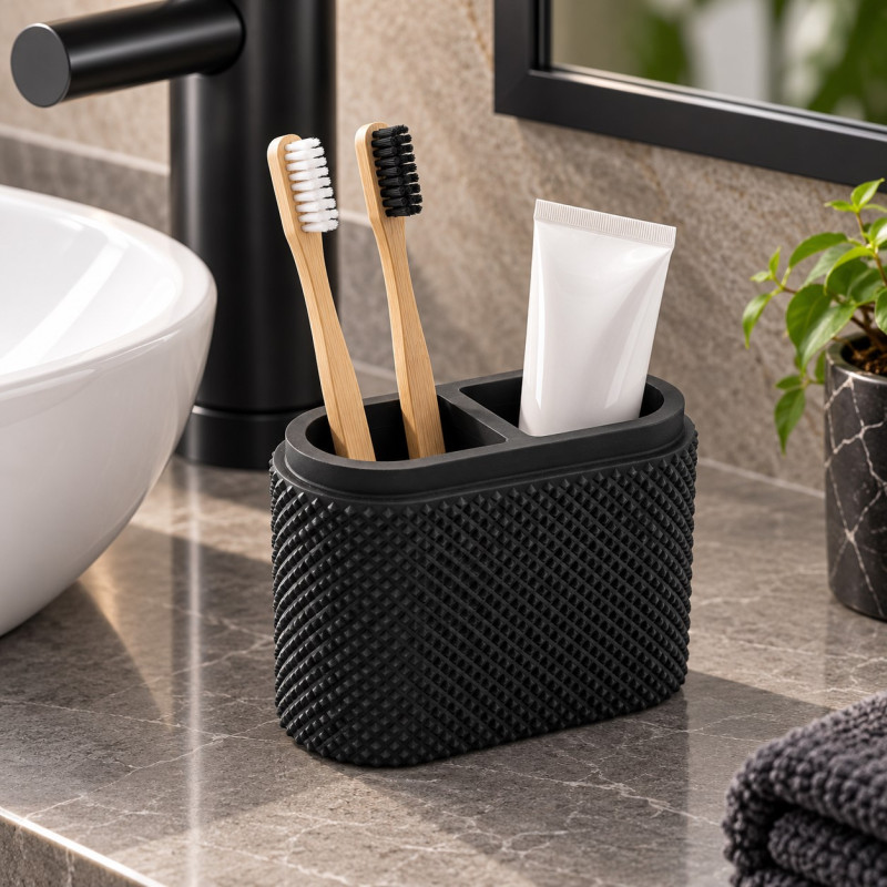 Porta Cepillo Colby Black 