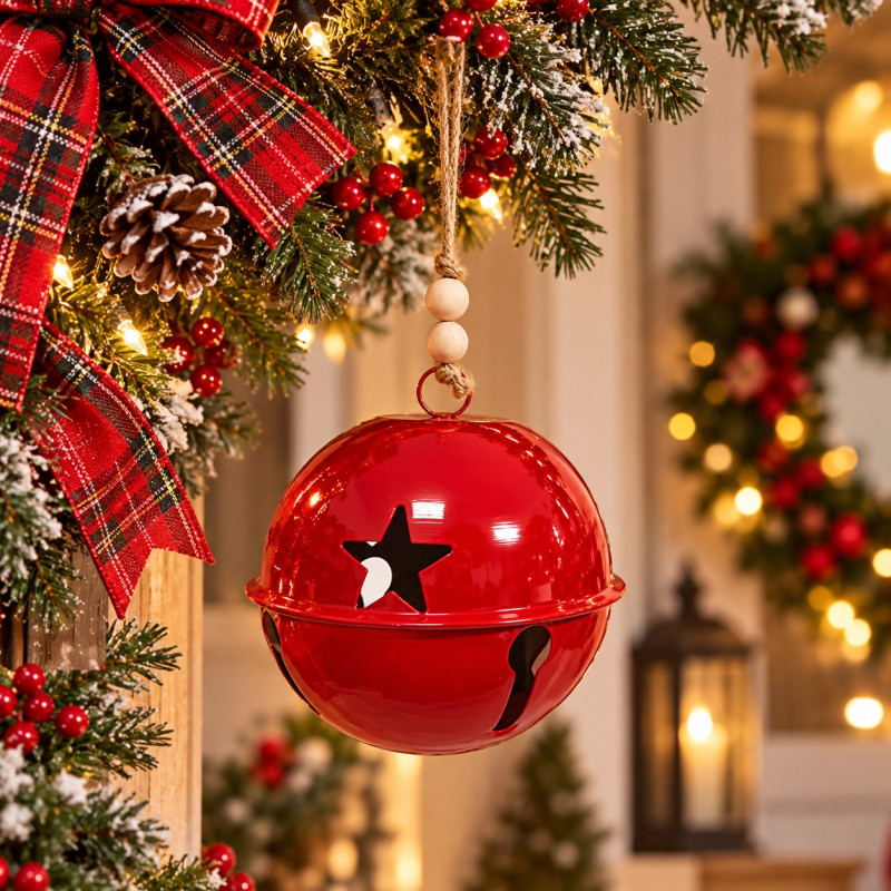 Cascabel Colgante Rojo Jingle Bell Rock 20cm