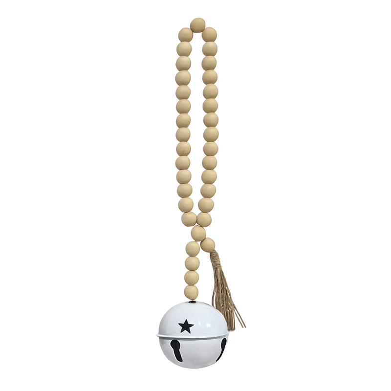 Adorno de Cascabel Blanco 8cm