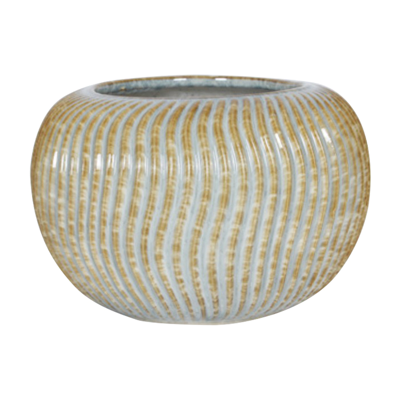 Florero Komy Cerámica 10cm Azul Café