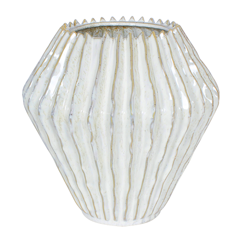 Florero Jelly Cerámica 23cm Beige