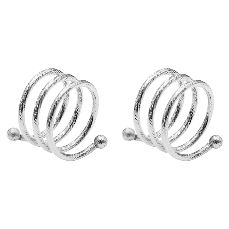 Porta Servilleta Silver Set de 2 Unidades