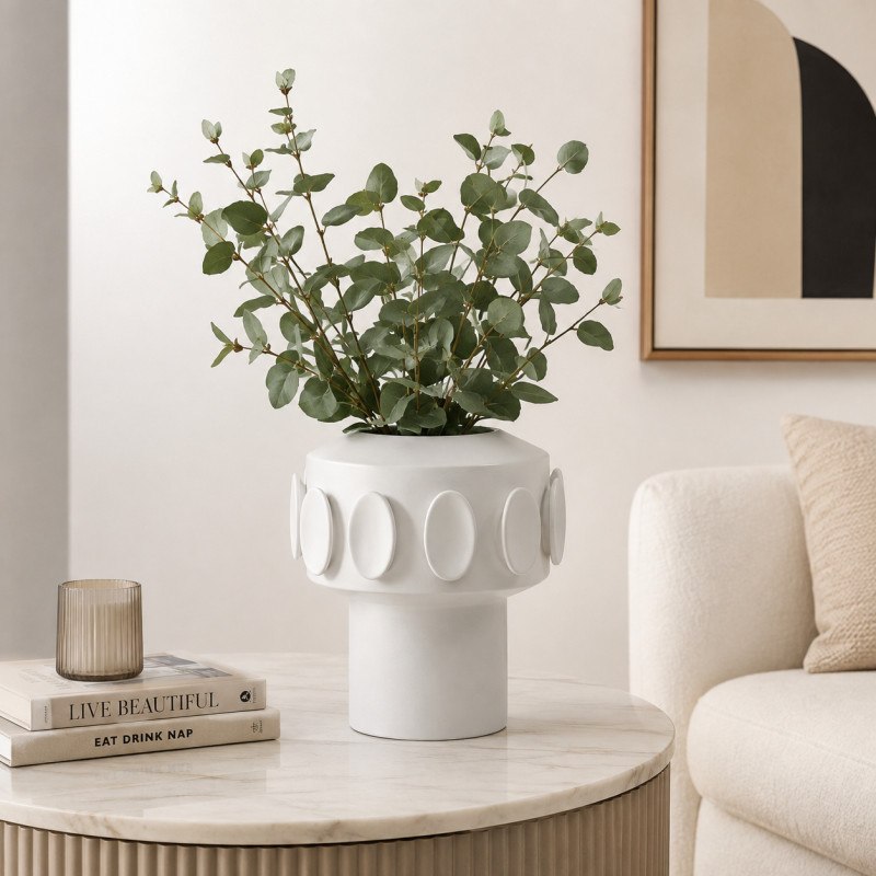 Florero Halo White 22cm