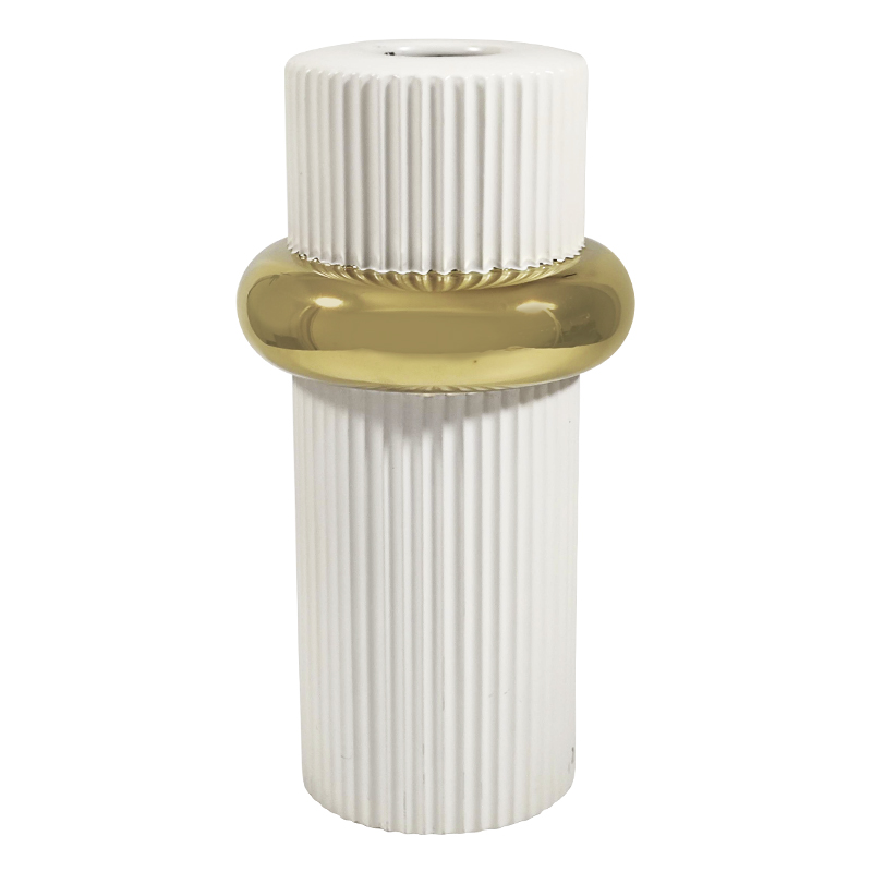Florero Studio Line White Gold 43cm