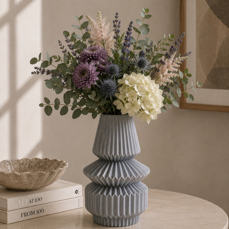 Florero Teresa Gray 34cm
