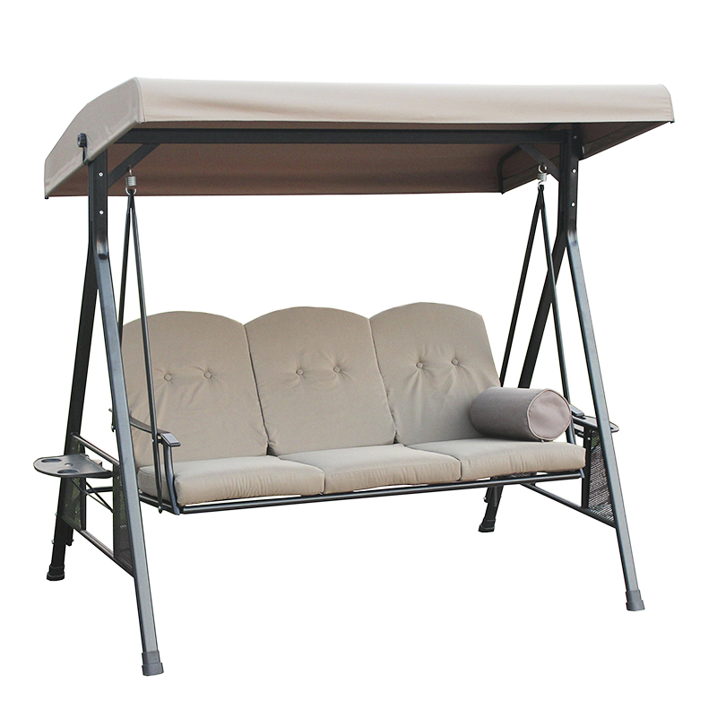 Gazebo con Silla Mecedora Reclinable Beige