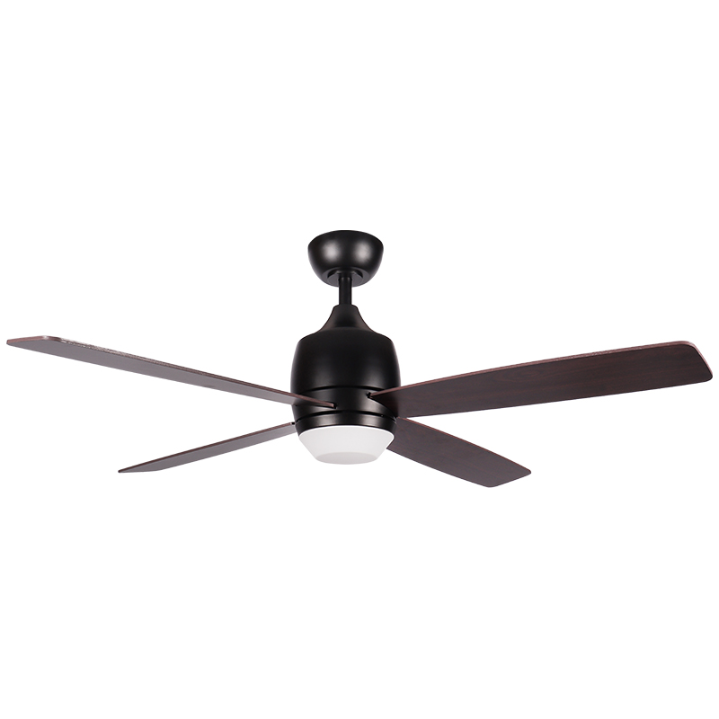 Ventilador de Techo con Lámpara Halley Negro 52" con Control Remoto Deco Home