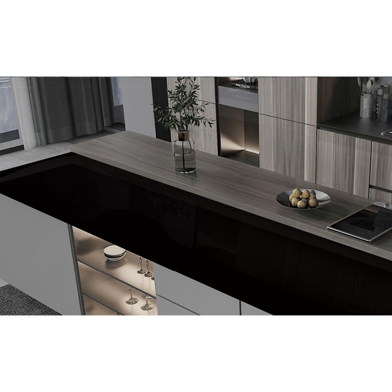 Piedra Sinterizada Negro Absoluto Pulido 160x320x12mm (5.12)
