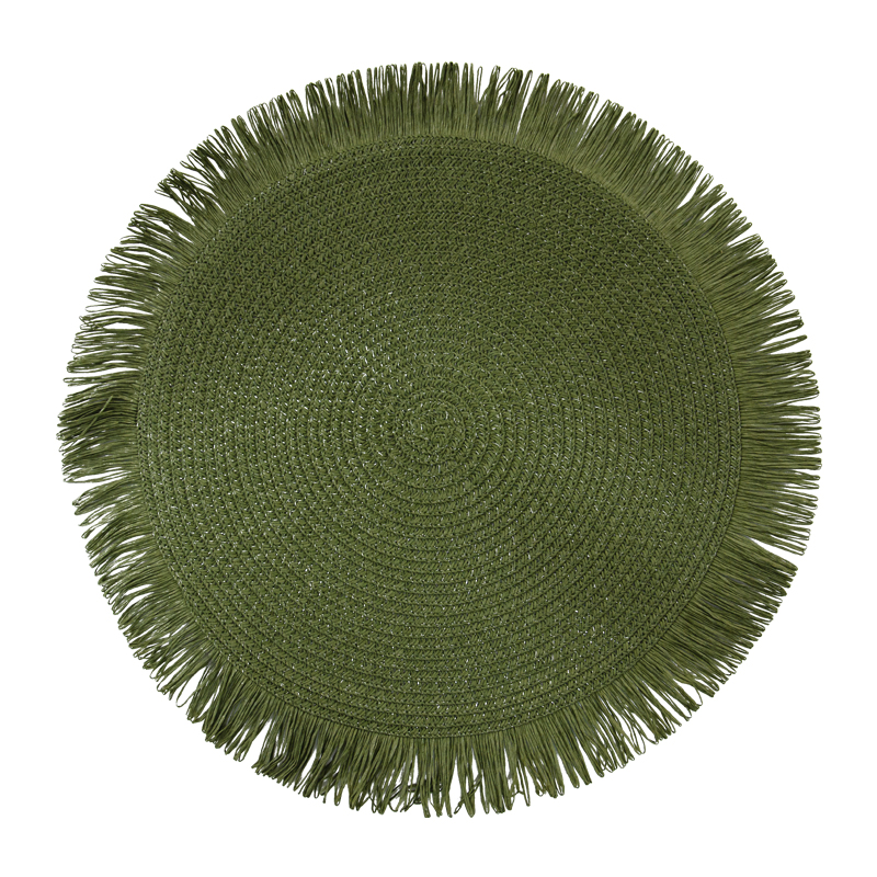 Individual Tejido Verde de 38cm