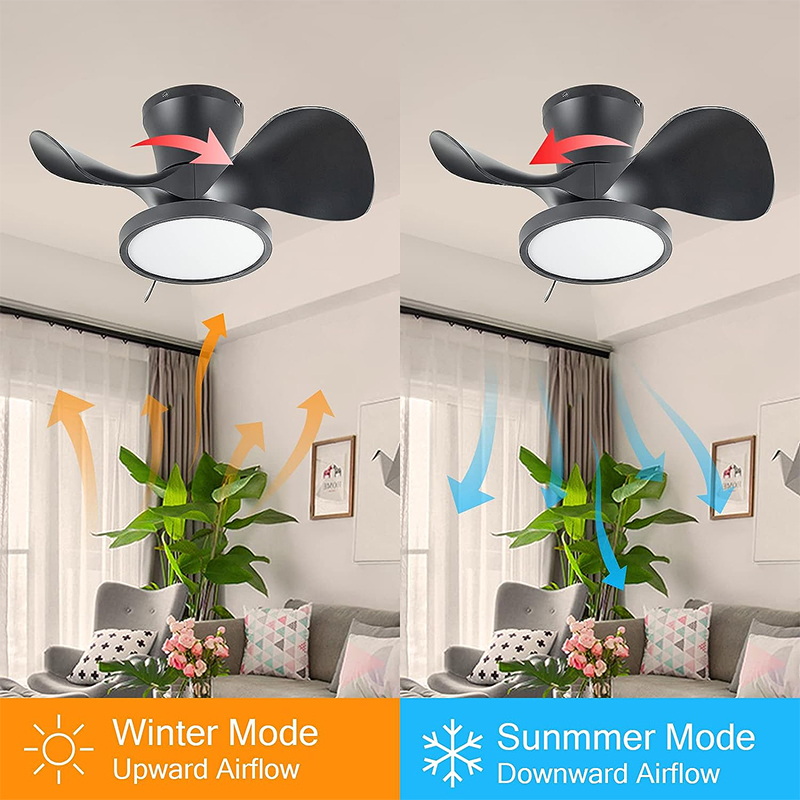 Ventilador de Techo con Lámpara Miramar Negro 22