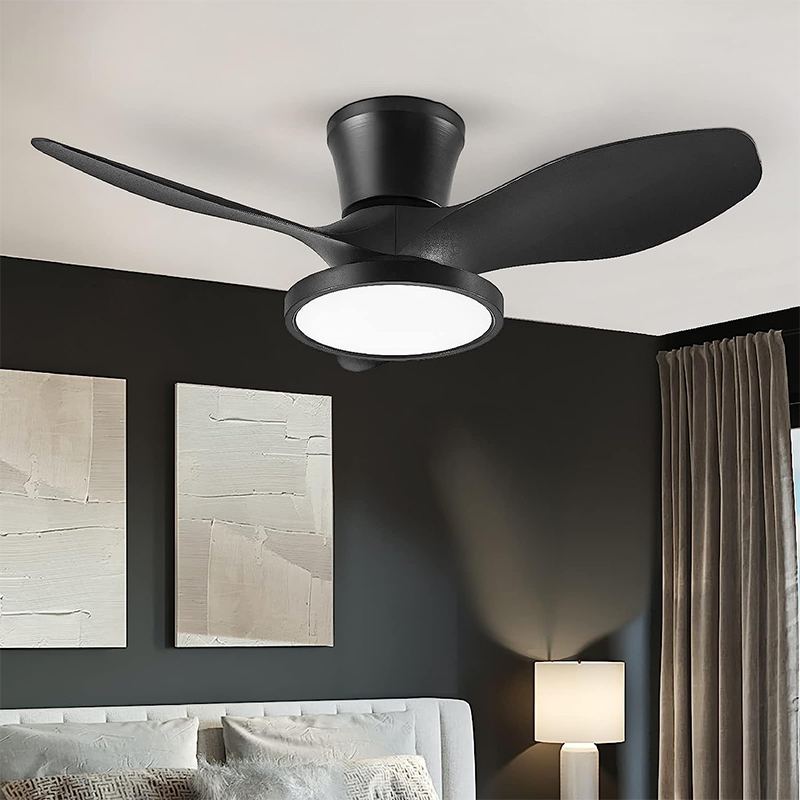 Ventilador de Techo con Lámpara Baily  Negro 32