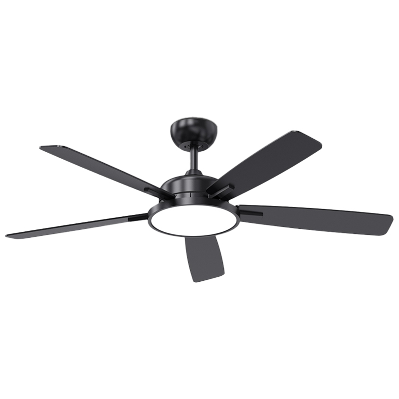 Ventilador de Techo con Lámpara Negra 52