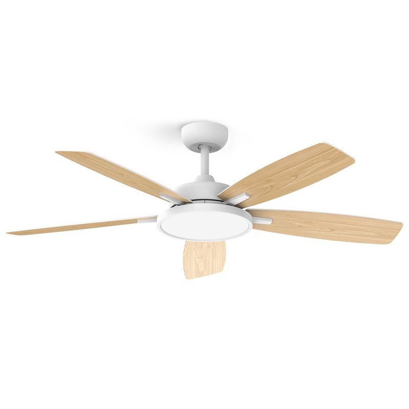 Ventilador de Techo con Lámpara Blanco 52