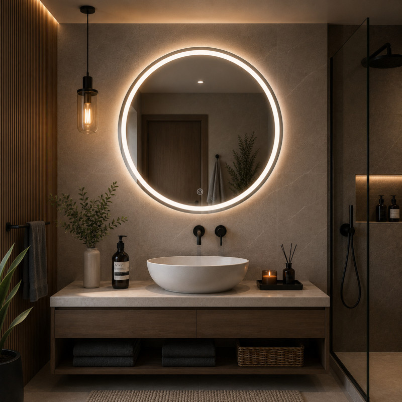 Espejo Led 80cm Touch Reign