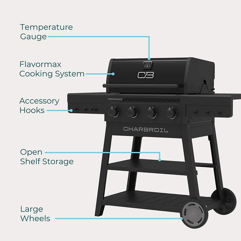 BBQ a Gas Performance 4Q Charbroil