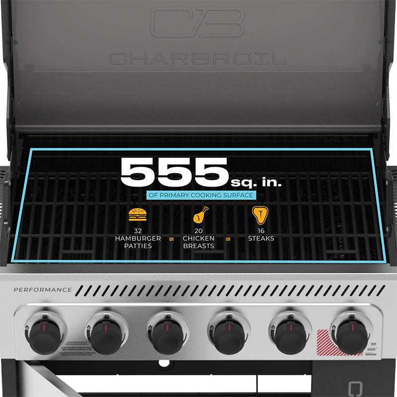 BBQ a Gas Performance 6+1Q Charbroil 