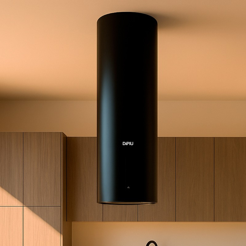 Campana Tubex Touch Negro 40cm Dipiu 