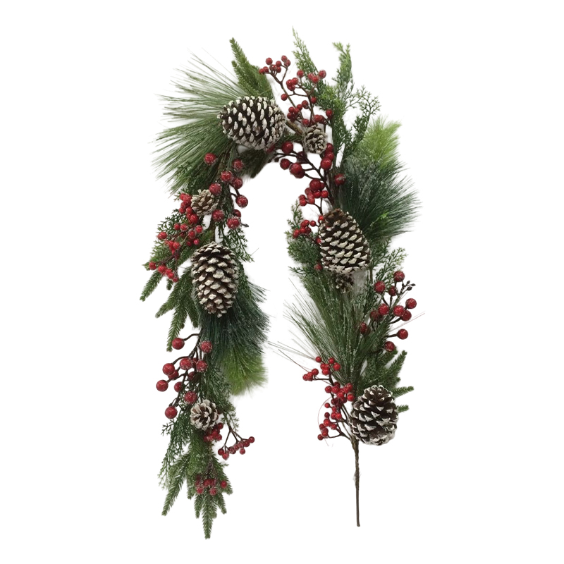 Guirnalda con Cerezas y Piñones 152cm 