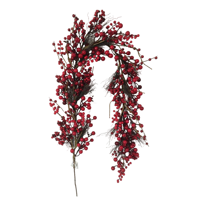 Guirnalda Navideña de Cerezas 152cm 