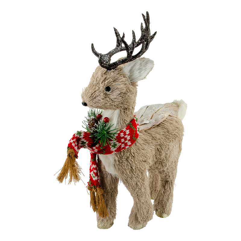 Reno con Bufanda Parado Country 20X10X36cm
