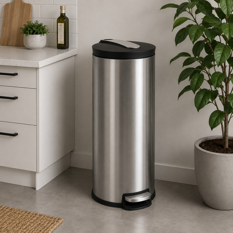 Tacho 30l Park Inoxidable con Pedal