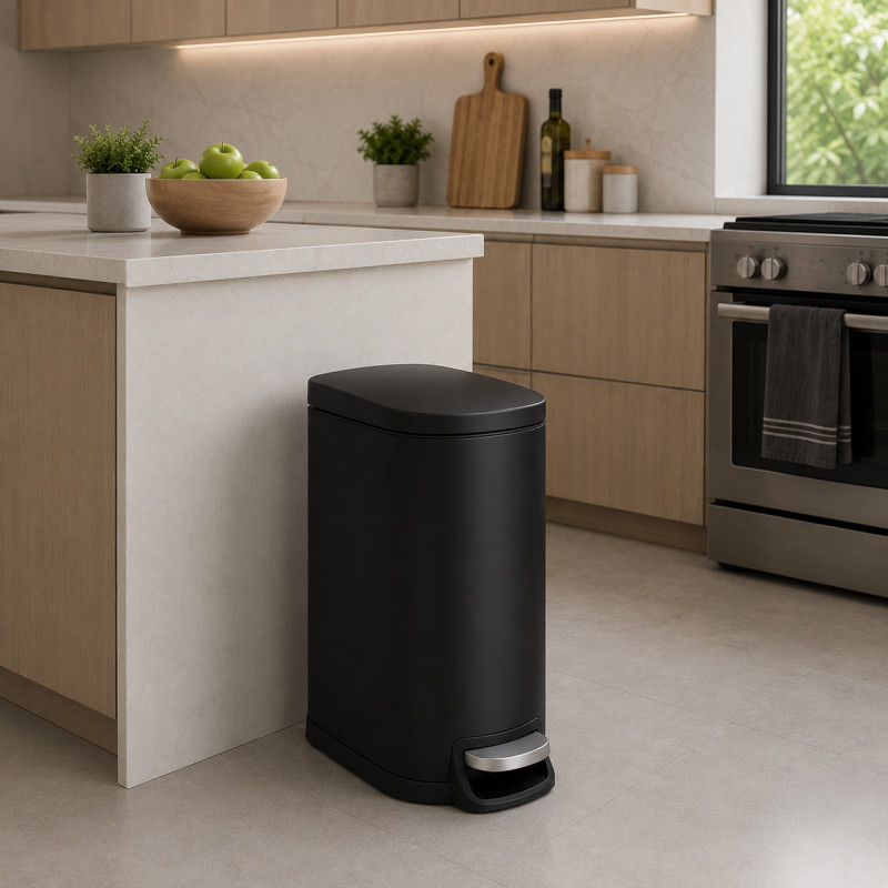 Tacho 40l Essex Negro con Pedal