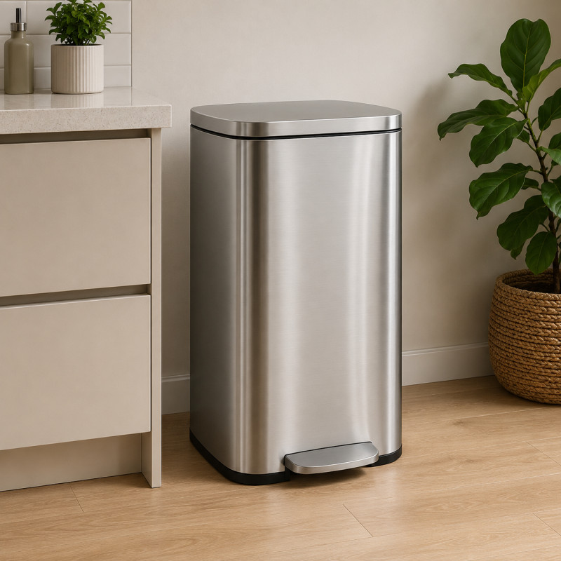 Tacho 30l Time Inoxidable con Pedal