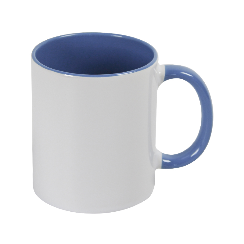 Jarro para Sublimar 11oz Blanco Azul
