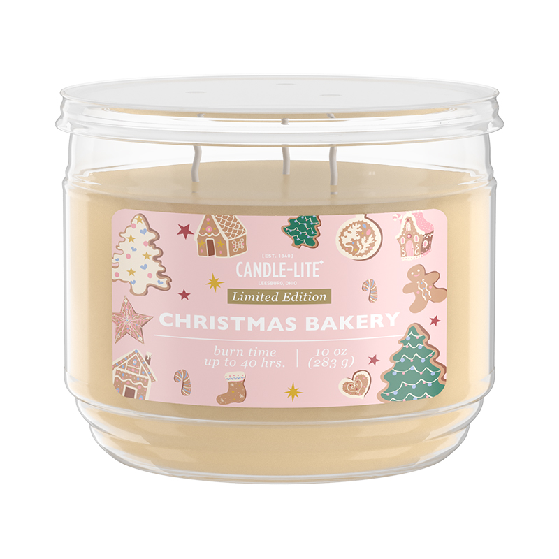 Vela Aromática 10oz 3 Mechas Christmas Bakery