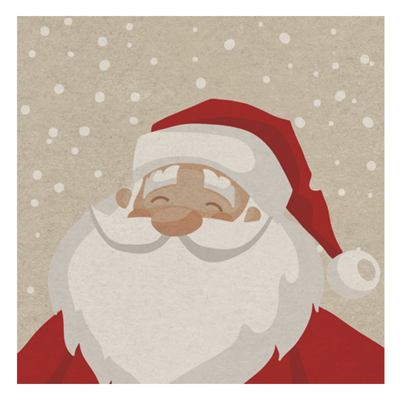 Servilletas Santa Day 33X33cm